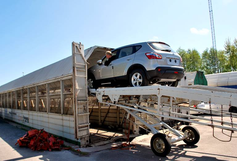 Стоимость перевозки жд сеткой автомобиля из Санкт-Петербурга в Бийск